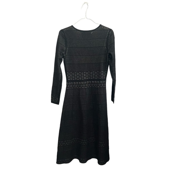 GAL MEETS GLAM Heidi Black Sweater Long Sleeve Dress, EUC - Picture 5 of 7